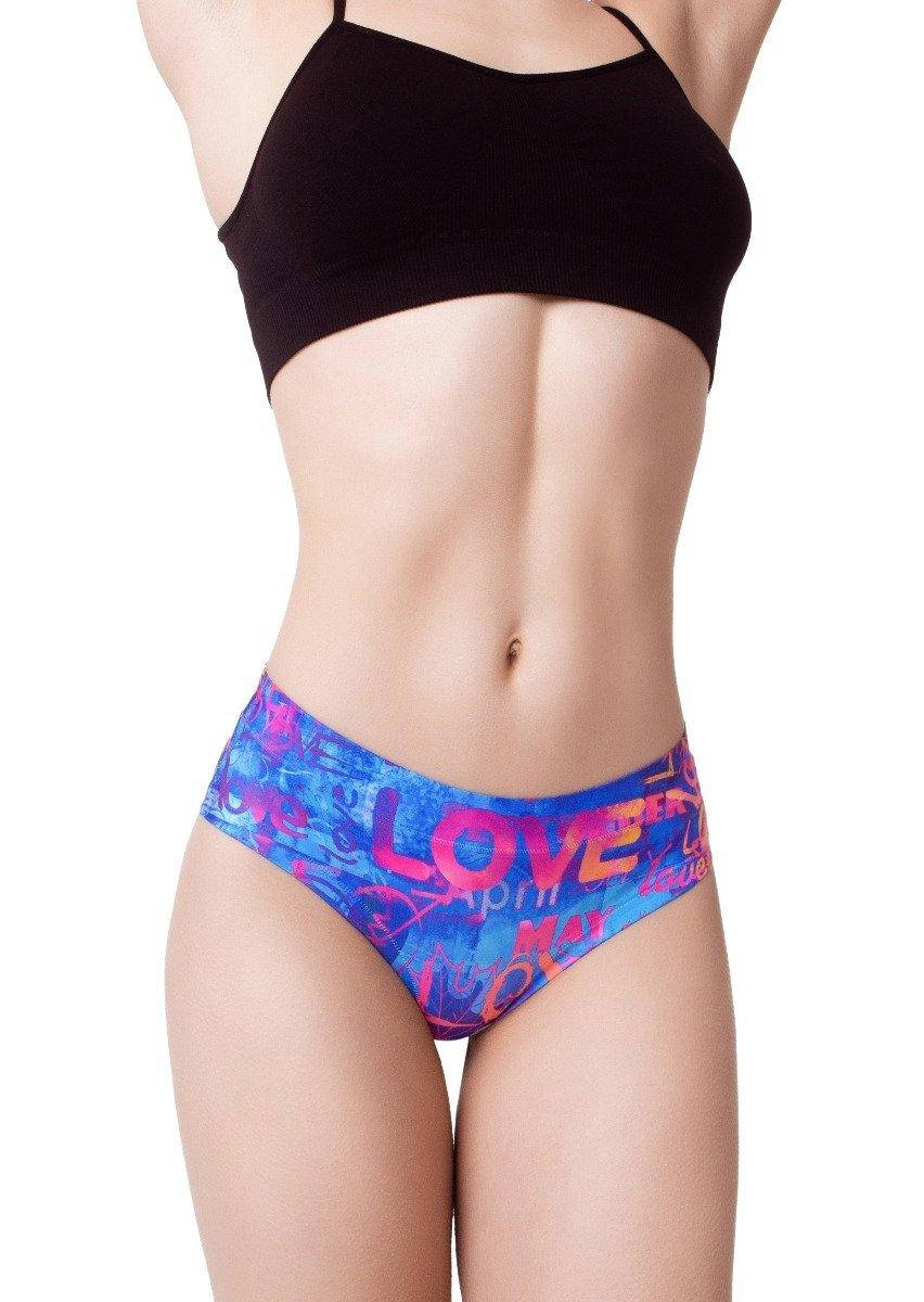 

Женские трусы слипы Mememe. LOVE GRAFFITI-L, Синий