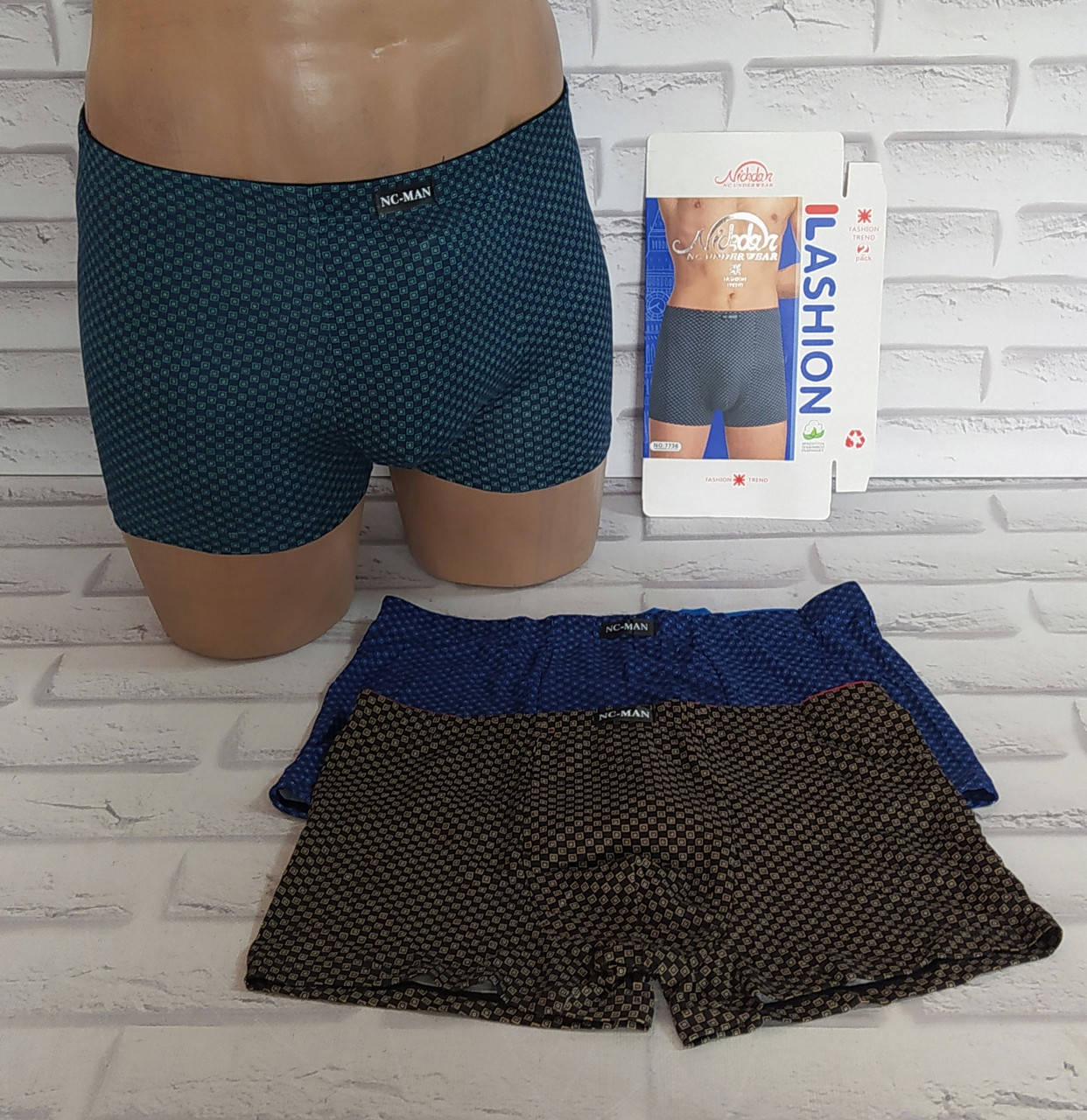 

Трусы мужские 2XL (50-52раз) боксеры NC-MAN (7871), Разные цвета