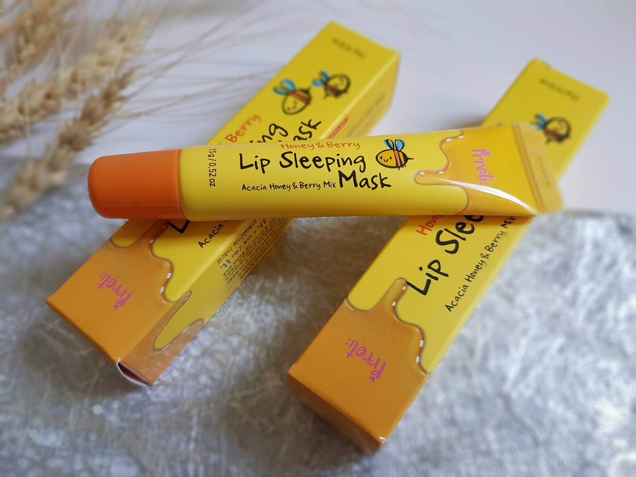 

Ночная маска для губ Prreti Honey & Berry Lip Sleeping Mask с мёдом акации и ягодами
