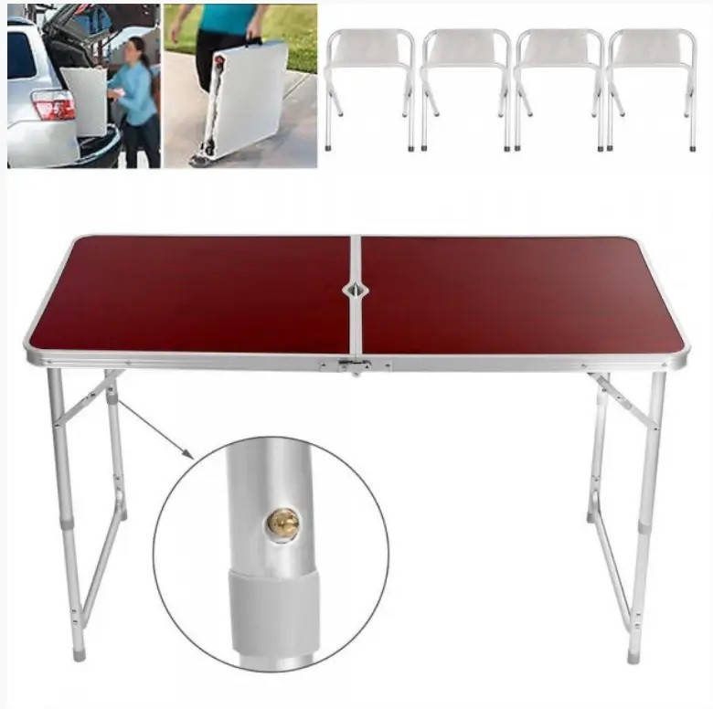 

Раскладной стол для пикника с 4-мя раскладывающимися стульями Складной столик