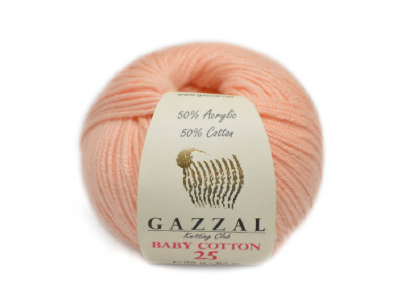 

Gazzal Baby Cotton-25, Пудра №3412, Розовый