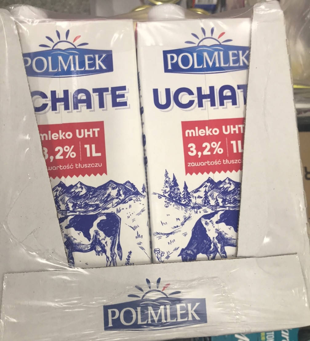 

Молоко Ультрапастеризованное Polmlek Uchate UHT 3.2 % Полмлек 1 л Польша