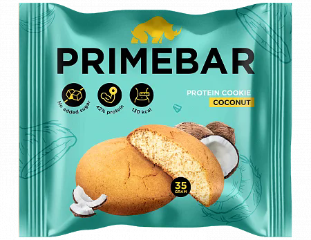 

Протеиновое высокобелковое печенье PRIMEBAR Кокос (35 грамм)