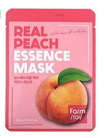

Маска для лица FarmStay Real Peach тканевая освежающая с экстрактом персика 23 мл