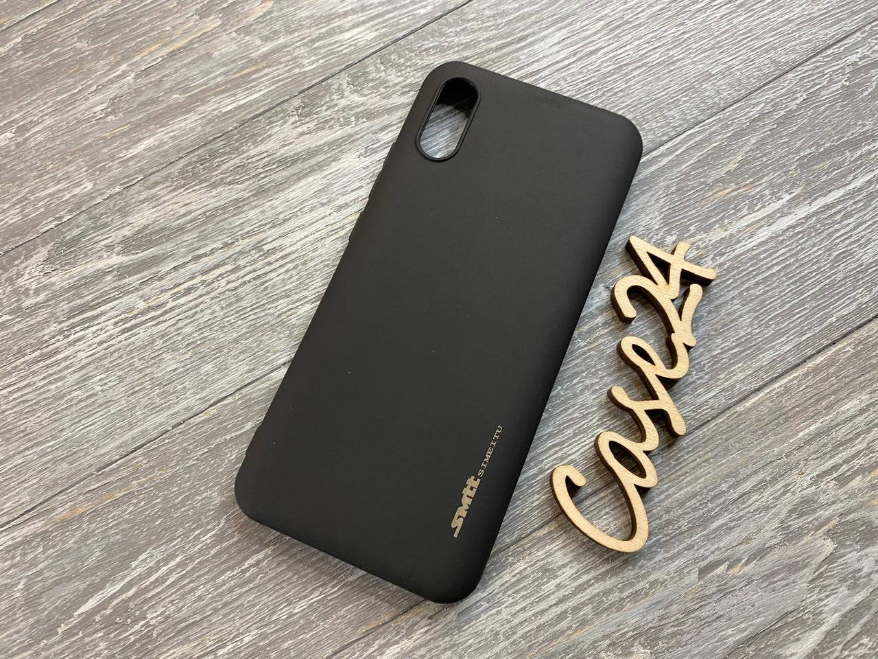 

TPU чехол Smitt накладка бампер для Xiaomi Redmi 9A (6 цветов) черный