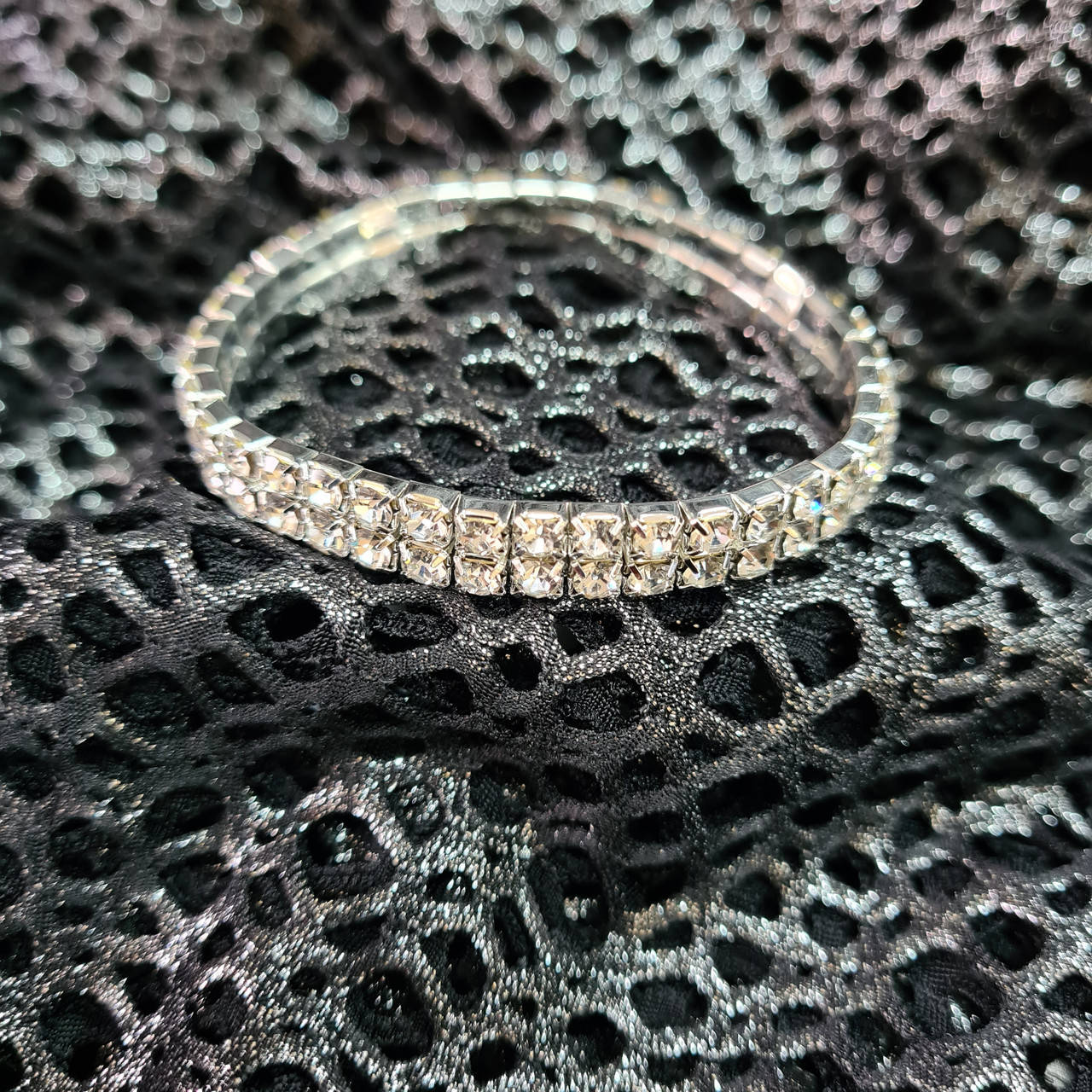 

Браслет со стразами двухрядный, 1шт.