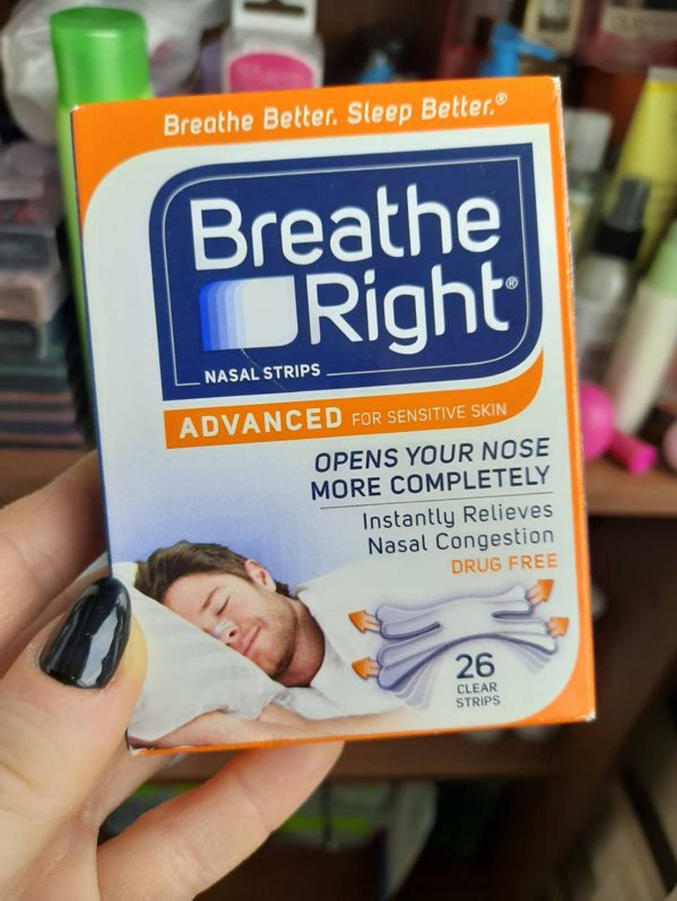 

Бриз Райт Breathe Right полоски от храпа от аллергии прозрачные