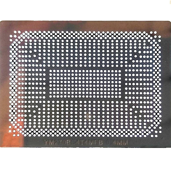 

Трафарет BGA AMD Ryzen YM200UC4T2OFB, YM270BCT4MFB, YM2200C4T2OFB, YM300UC4T2OFG, YM3200C4T2OFG BGA1140 0.4mm