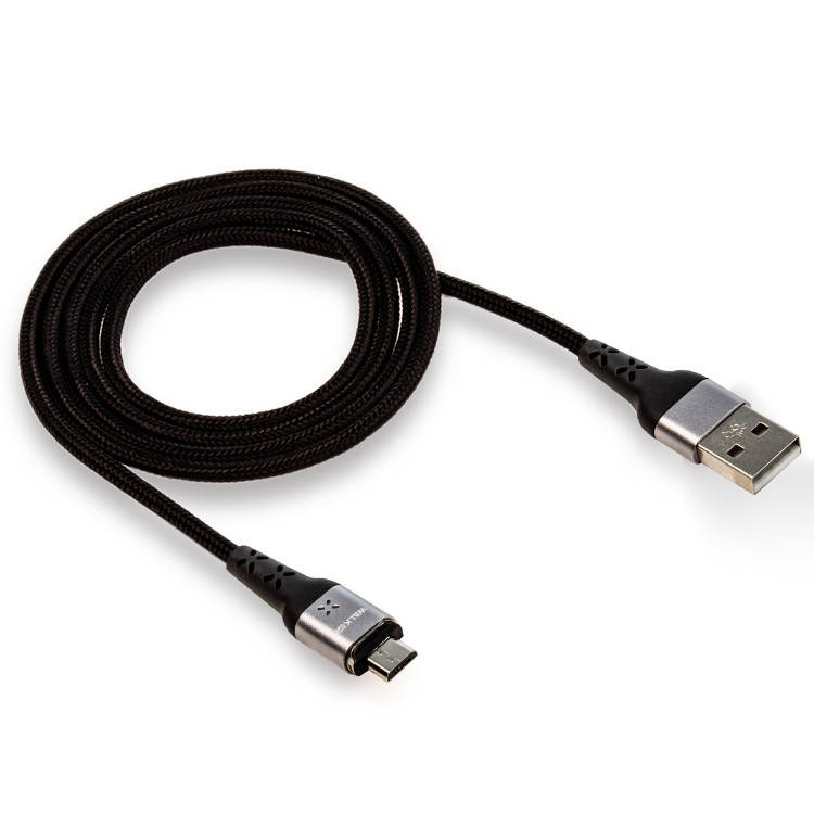 

Магнитный дата кабель Micro USB to USB Walker C970 Black, Черный