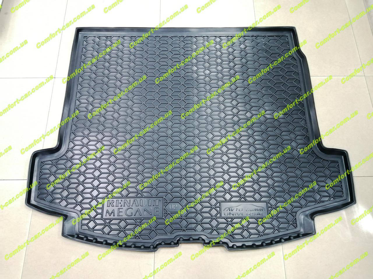 

Коврик в багажник Renault Megane 2 universal (Рено Меган 2 универсал) резиновый