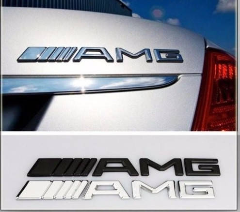 

Эмблема надпись AMG на крышку багажника Mercedes