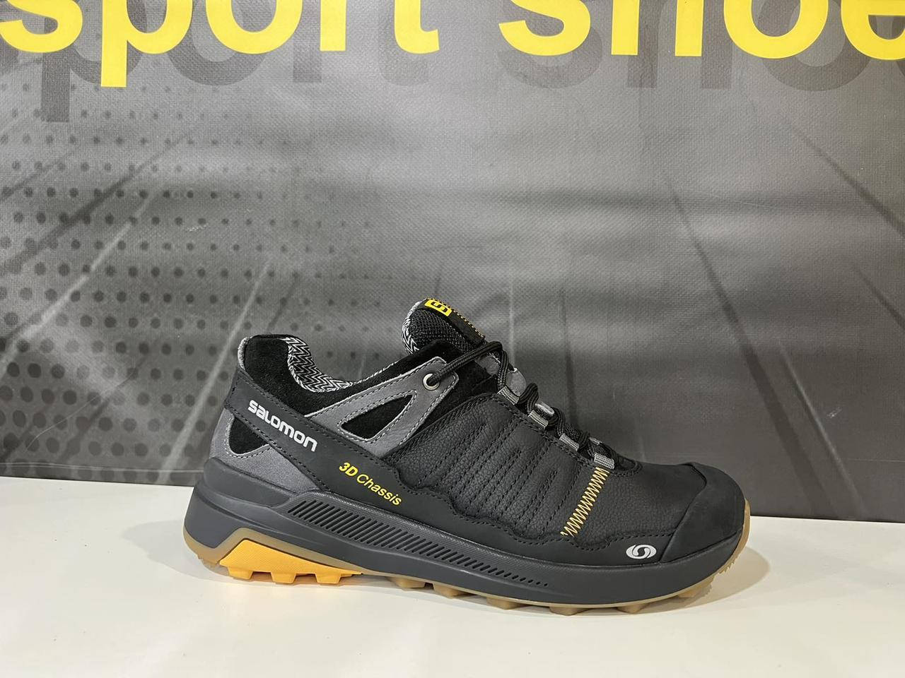 

Кожаные мужские кроссовки Salomon S2 Black, Черный
