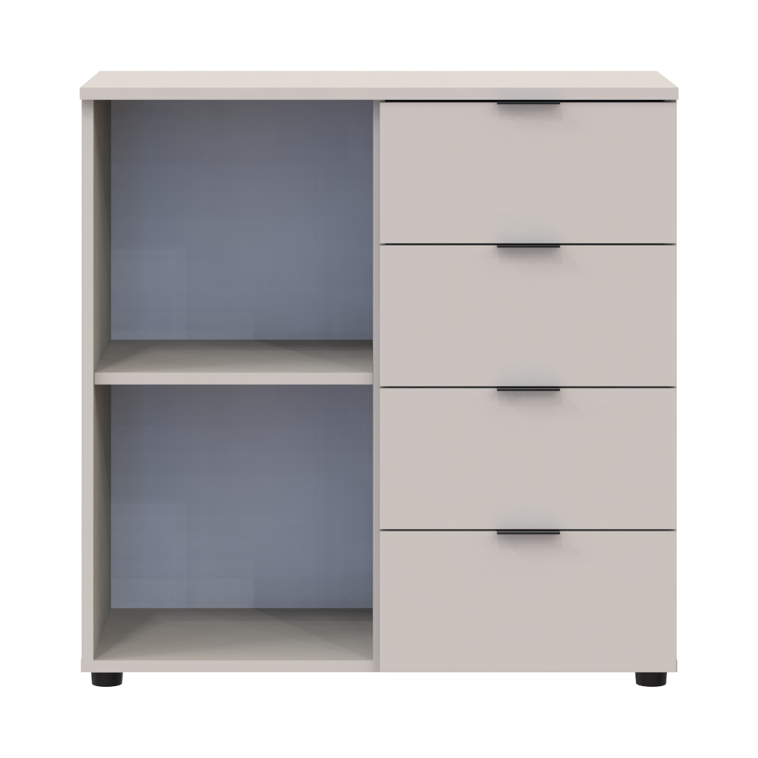 Комод Doros Рон 1 1 фасад 4 шухляды Кашемір 80х38х81 (41516043) 6