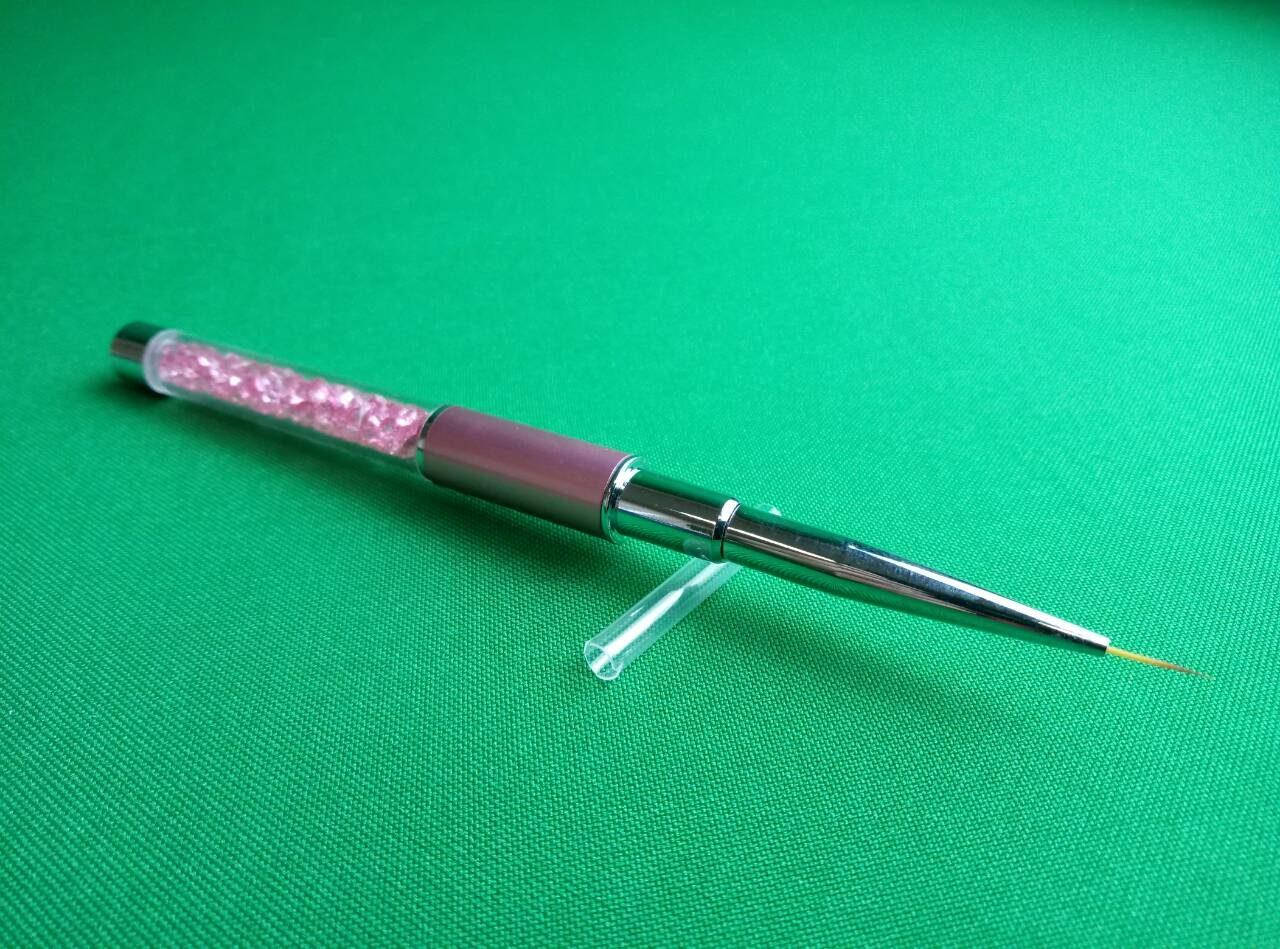 

Кисть-лайнер для дизайна и росписи ногтей для маникюра и тонких линий со стразами,9 мм