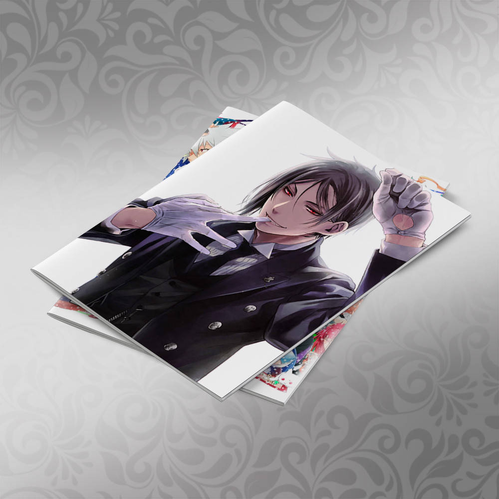 

Тетрадь 48 л. на скобе клетка Black Butler 075