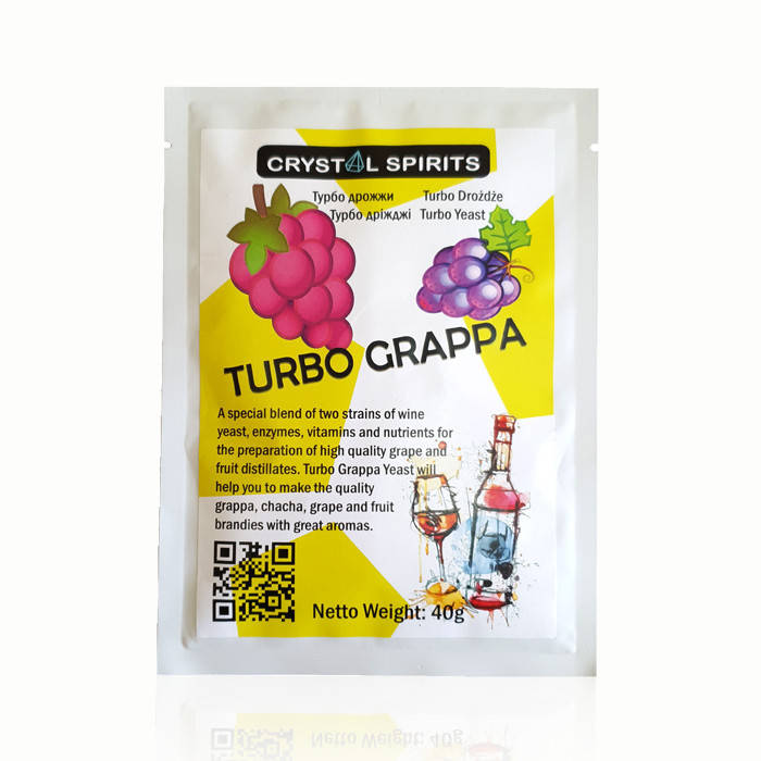 

Дрожжи для граппы и чачи Crystal Spirits Turbo Grappa Yeast