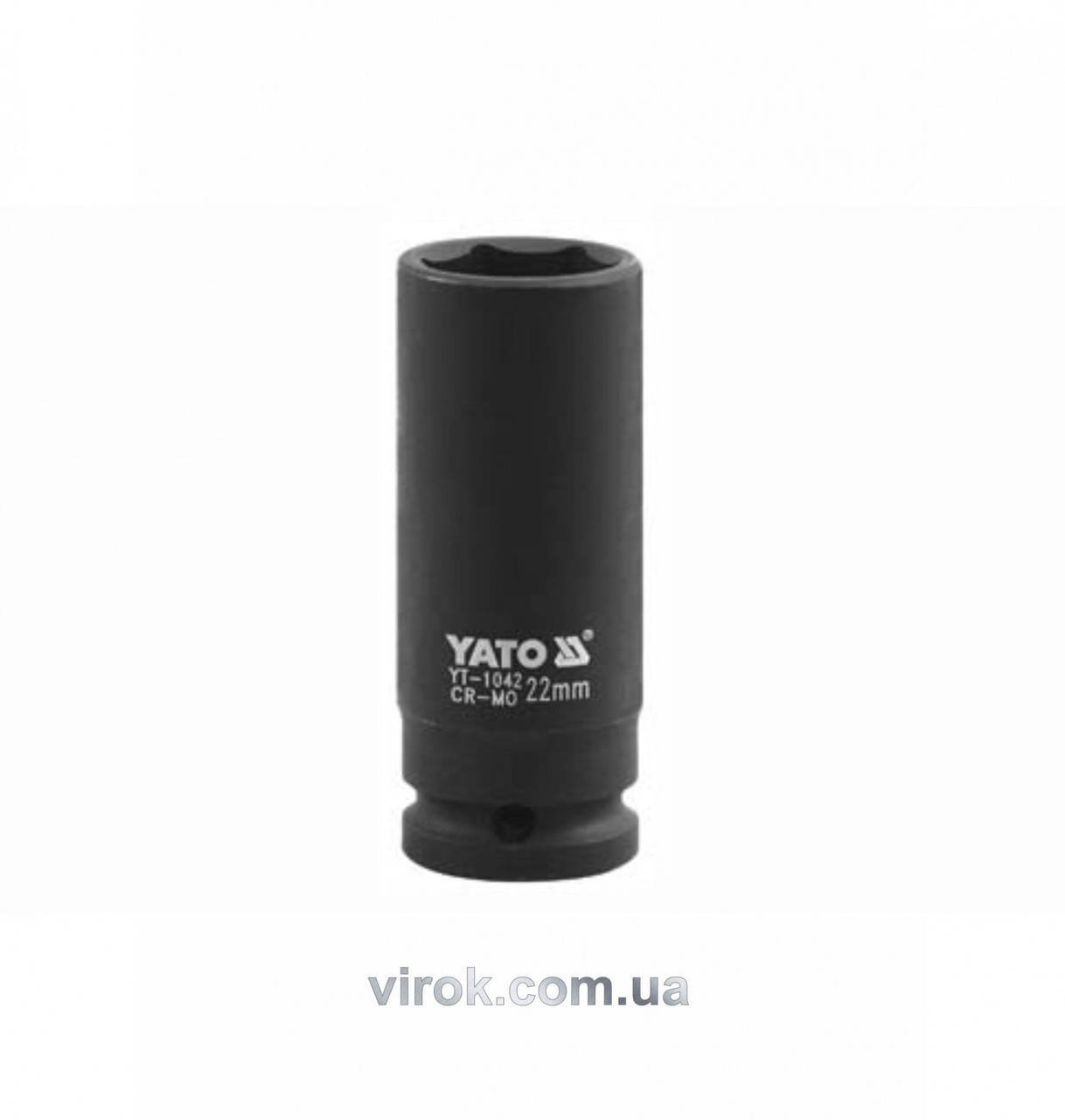 

Головка торцевая ударная шестигранная YATO 1/2" М29 х 78 мм YT-1049