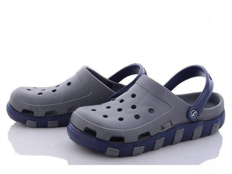 

Кроксы (Сабо) мужские серые Luck Crocs 45, Серый