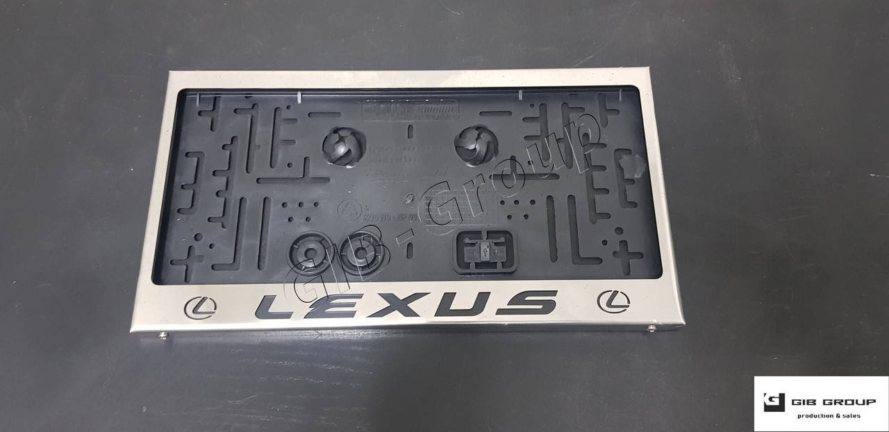 

Рамка для АМЕРИКАНСКОГО номерного знака с надписью и логотипом (USA) "Lexus" + Logo