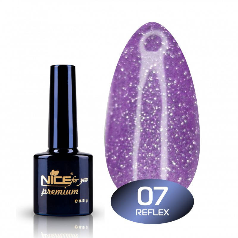 

Гель-лак Nice for you Reflex 07 фиалковый 8,5 мл
