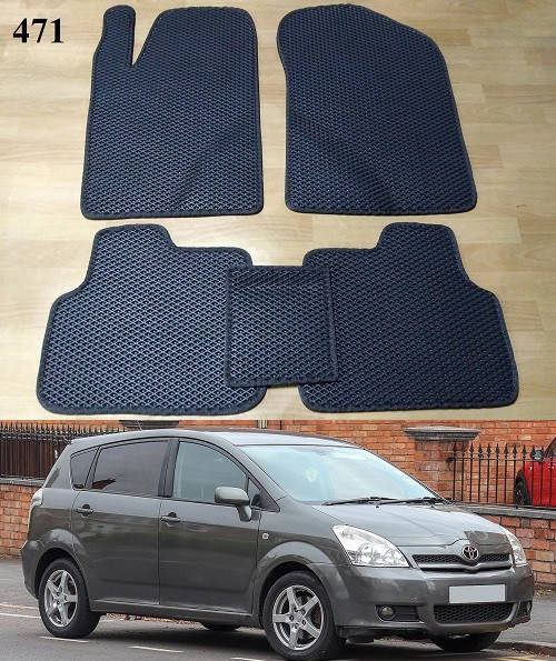

Коврики ЕВА в салон Toyota Corolla Verso 3 '04-09, Черный