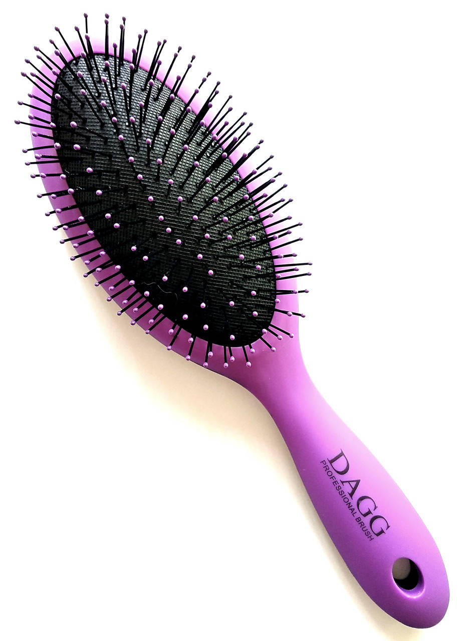 

Мягкая расческа для волос массажная фиолетовая Dagg Professional