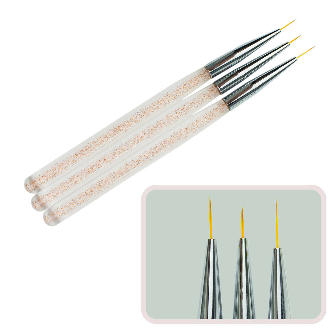 

Набор кистей для рисования (3шт) Bouillon (кисточки для рисования, кисточки для моделирования, маникюрные)