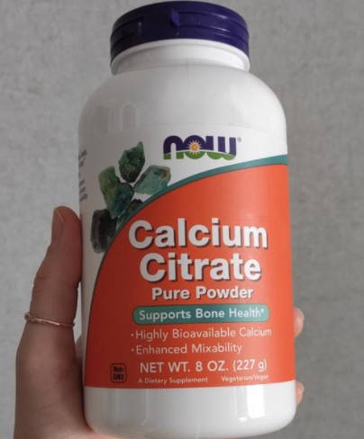 

Кальций цитрат NOW Calcium Citrate Pure Powder 227 грамм