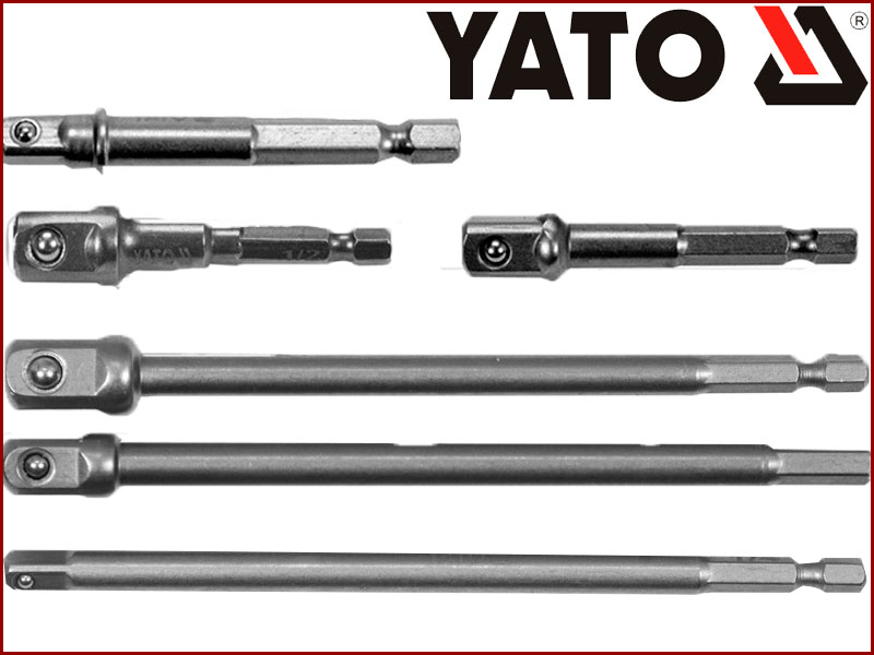 

Набор адаптеров для торцевых головок под шуруповерт 50 мм и 150 мм Yato YT-04629