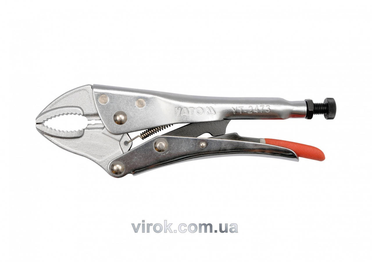 

Клещи зажимные YATO Cr-Mo l=250 мм Ra=0-42 мм YT-2473