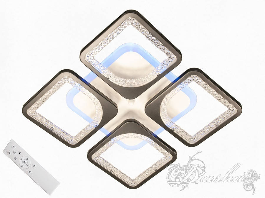 

Потолочная светодиодная люстра с диммером MX2557/4S BK LED 3color dimmer