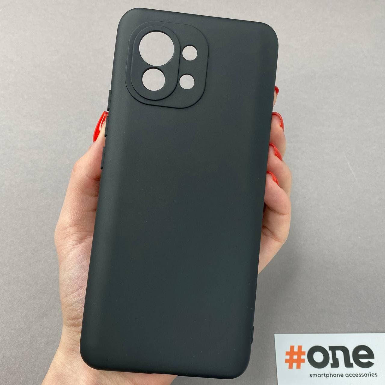 

Чохол для Xiaomi Mi 11 щільний із захистом для камери чохол на телефон сяомі мі 11 чорний TFC, Черный