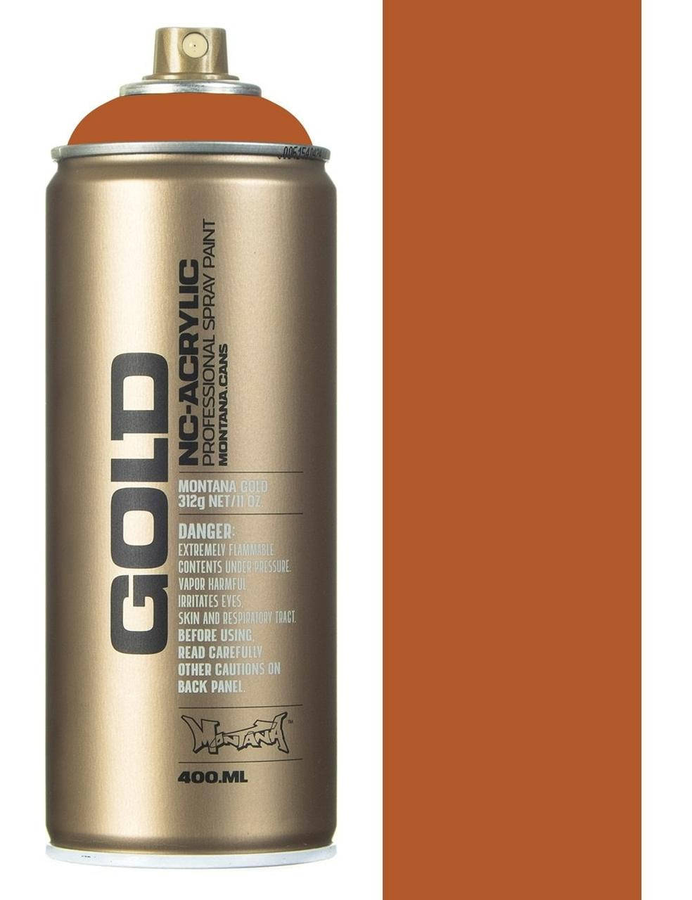 

Аэрозольная краска Montana Gold S8000 Шокирующий коричневый (Shock Brown Light) 400 мл