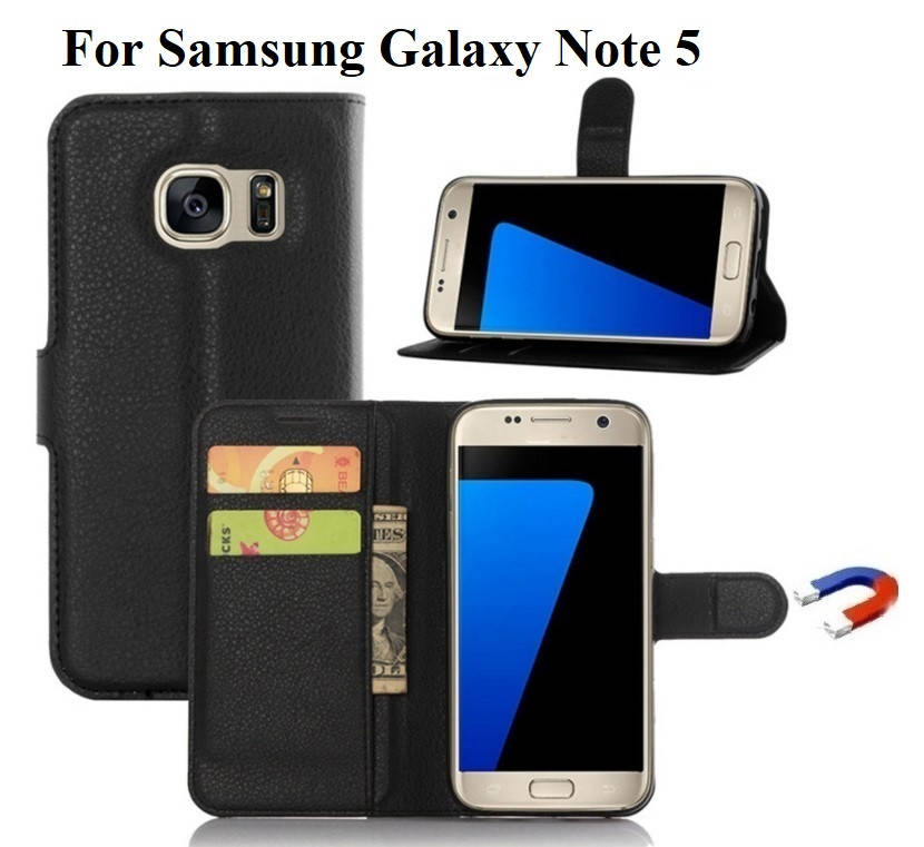 

Чехол книжка Wallet для Samsung Galaxy Note 5 /N920, Черный