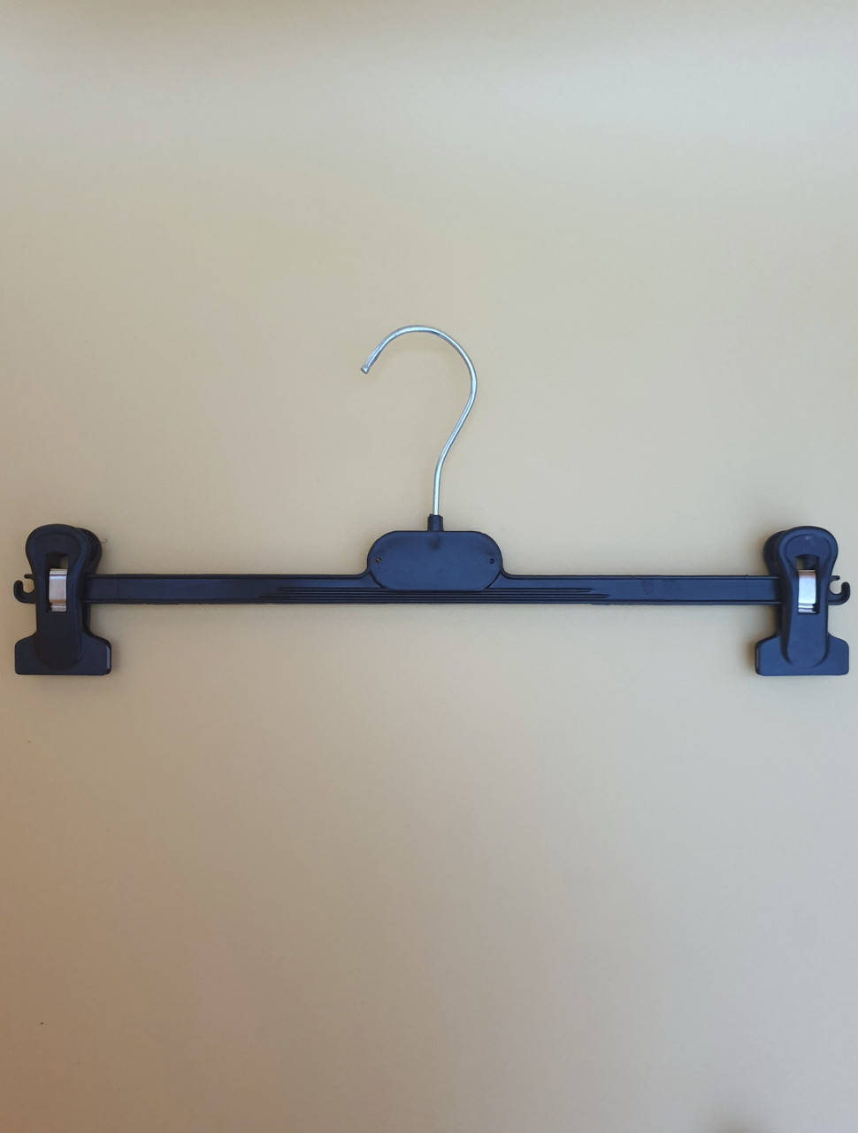 

Вішак (тремпель) з прищепками для брюк та спідниць, Черный