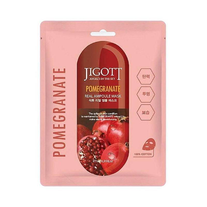 

Ампульная тканевая маска с гранатом Jigott Pomegranate Real Ampoule Mask, 27 ml