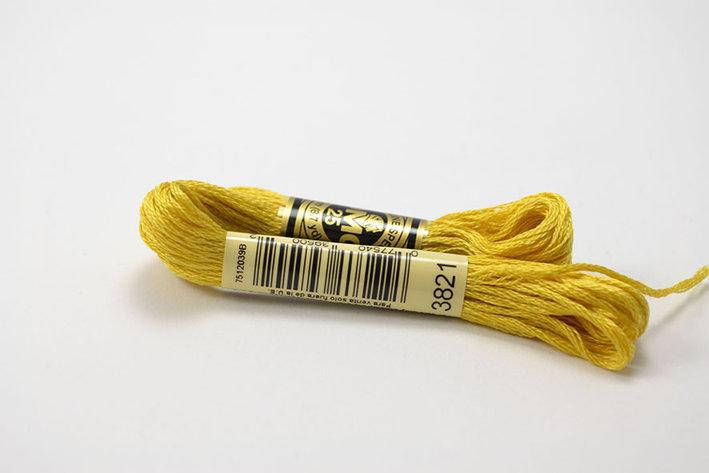 

Мулине DMC (ДМС) 3821 номер. Нити для вышивания, Франция, оригинал.