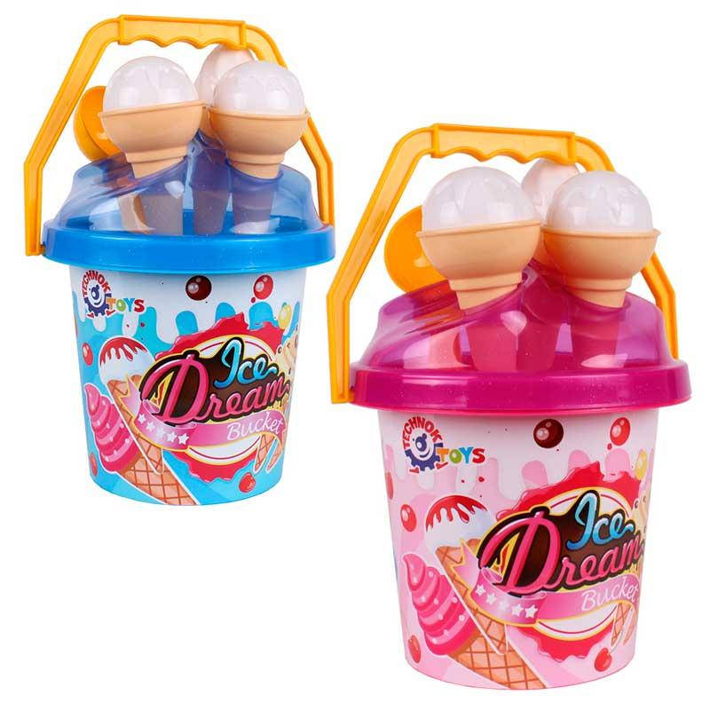 

Песочный набор ТехноК "Ведерко с мороженным", арт. 5743, 2 цвета