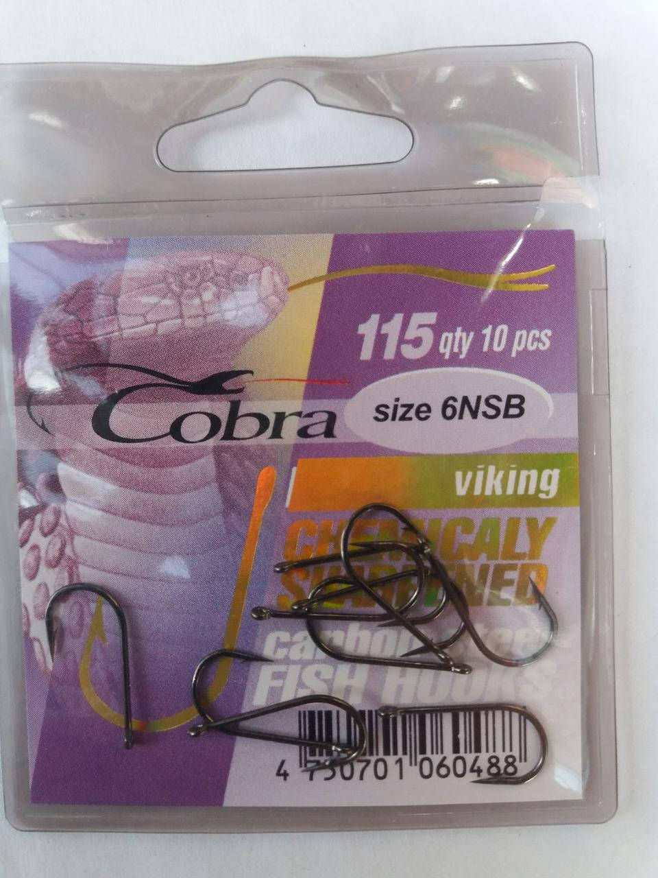 

Крючки рыболовные Cobra Viking 115 № 6NSB