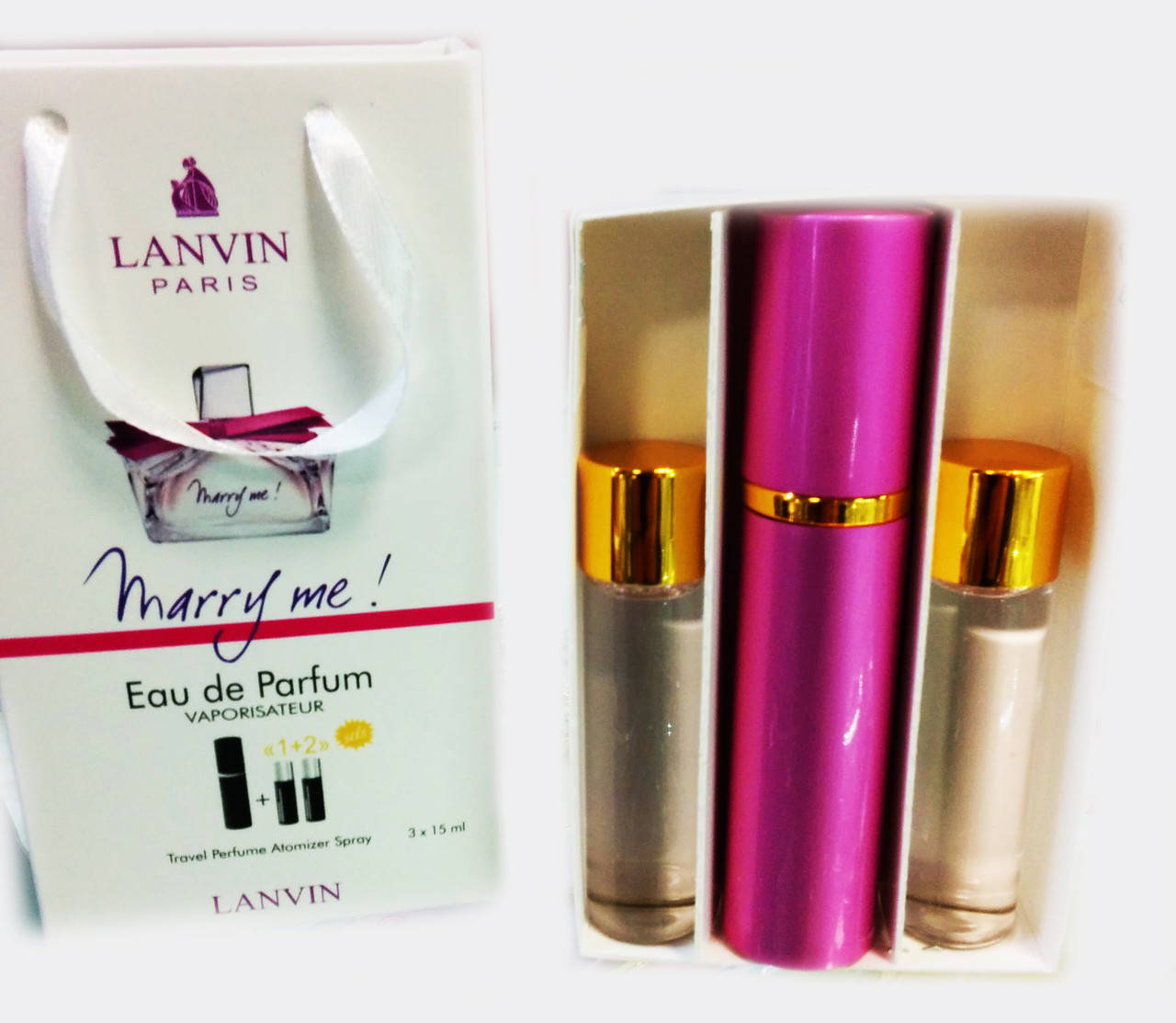 

Мини парфюм с феромонами Lanvin Marry Me в подарочной упаковке 3 x 15 ml