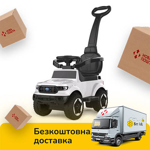 

Детский электромобиль (мотор 25W, 6V4AH) Джип Bambi M 4564B-1 Белый