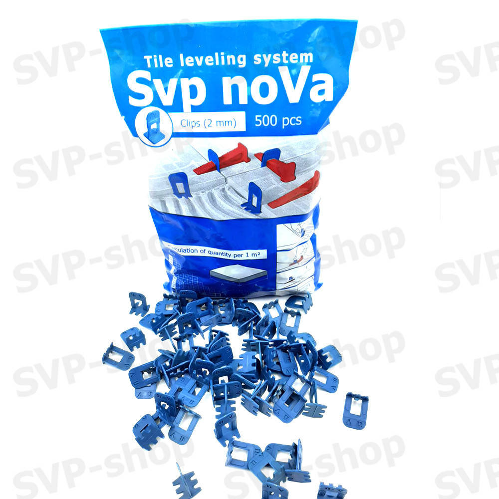 

Система выравнивания плитки NOVA - Комплект 500/200 (Основа 500шт 2мм + Клин 200шт )