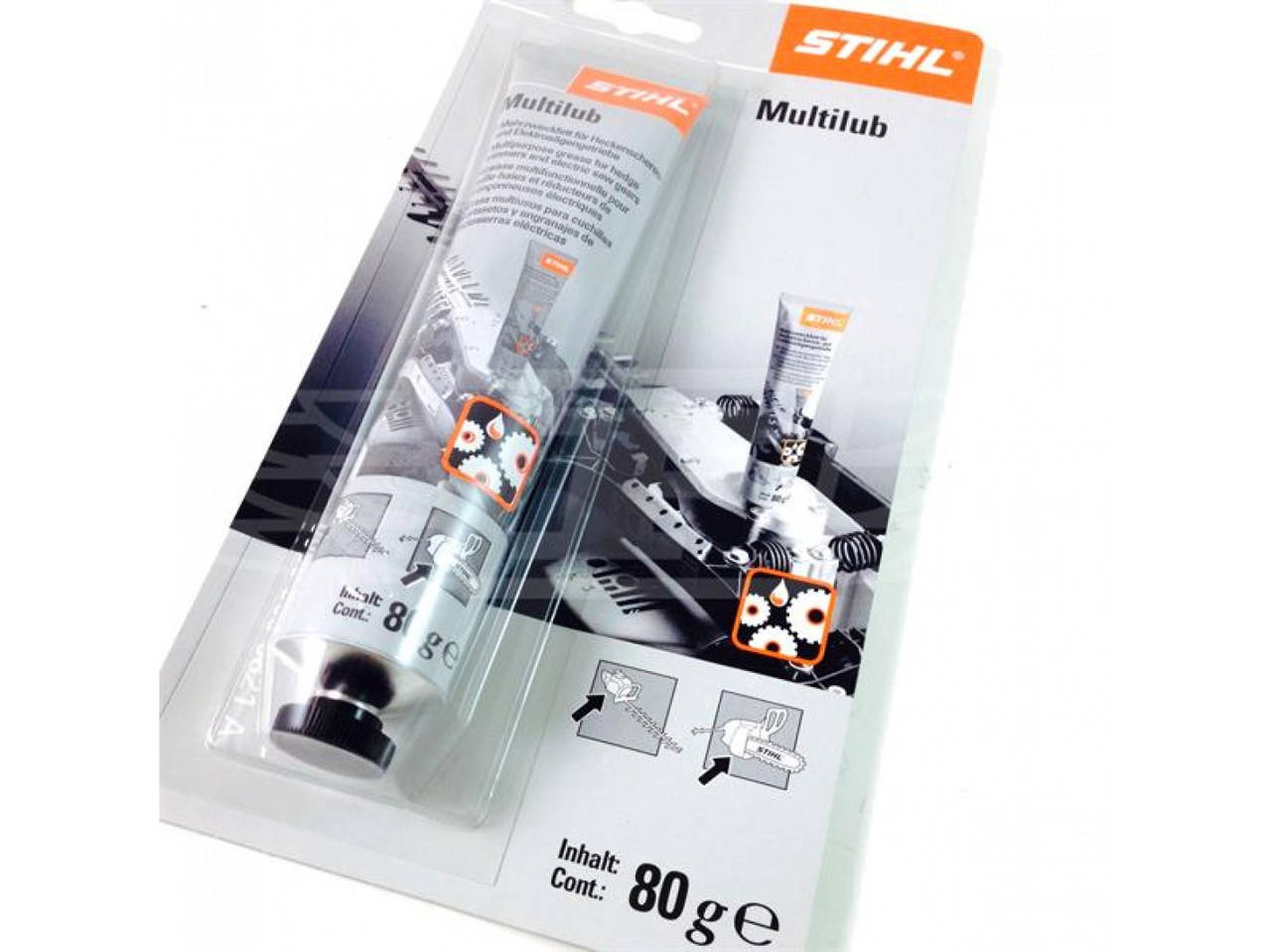 

Редукторное масло для всех мотоножниц и электрических пил Stihl Multilub, тюбик 80 г