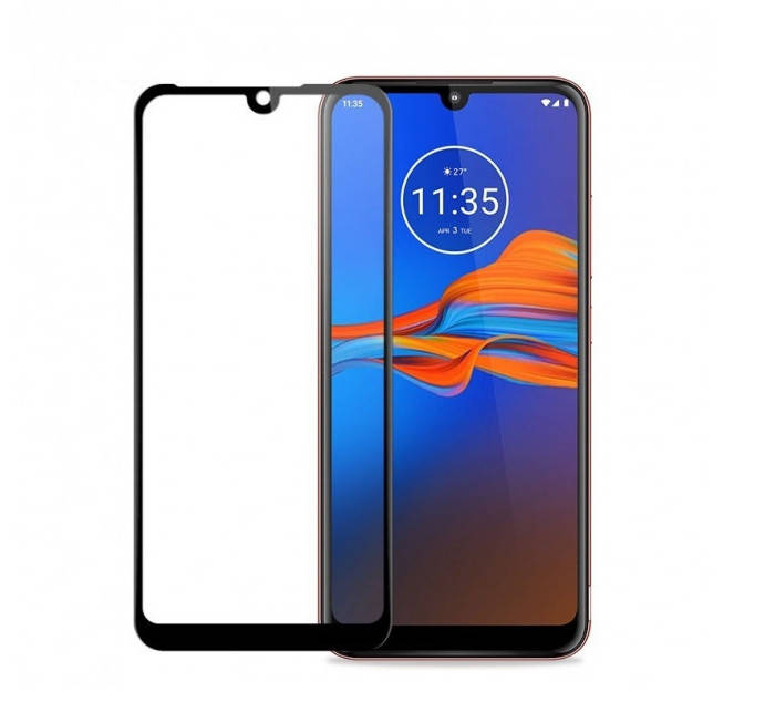 

Защитное стекло 5D для Motorola Moto E6 Plus, Черный