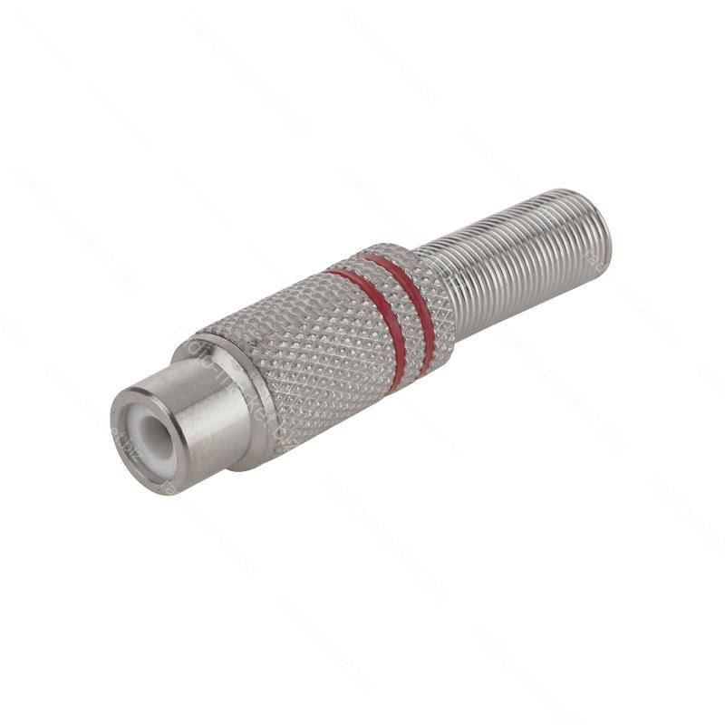 

Гнездо RCA красное(2 полосы)