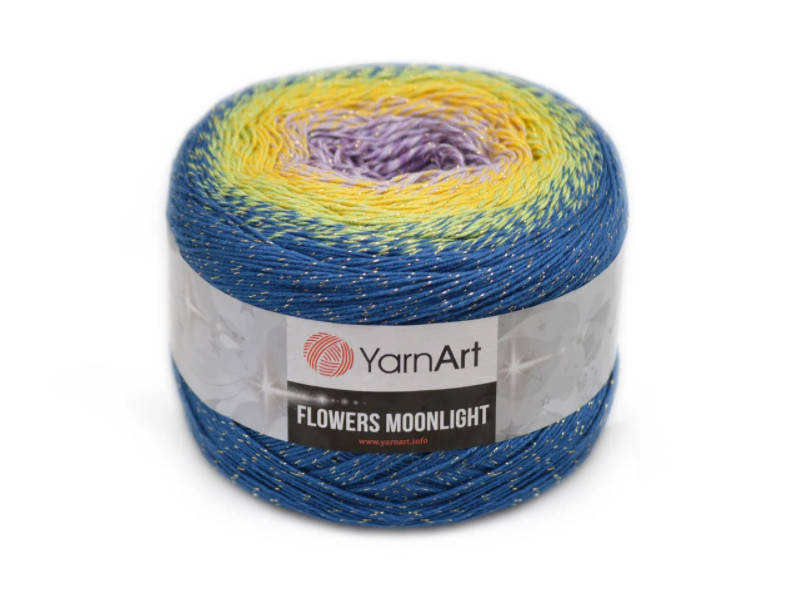 

YarnArt Flowers moonlight, №3257, Секционное крашение