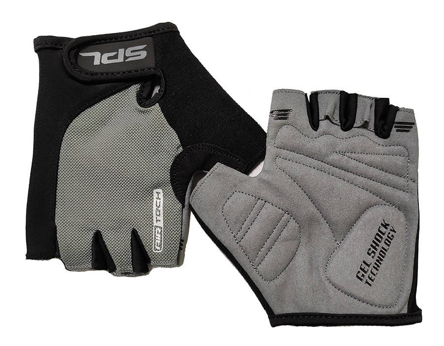 

Перчатки велосипедные Spelli SBG-1457 Grey "M" черно-серые