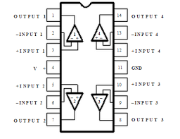 

Микросхема LM324 DIP14