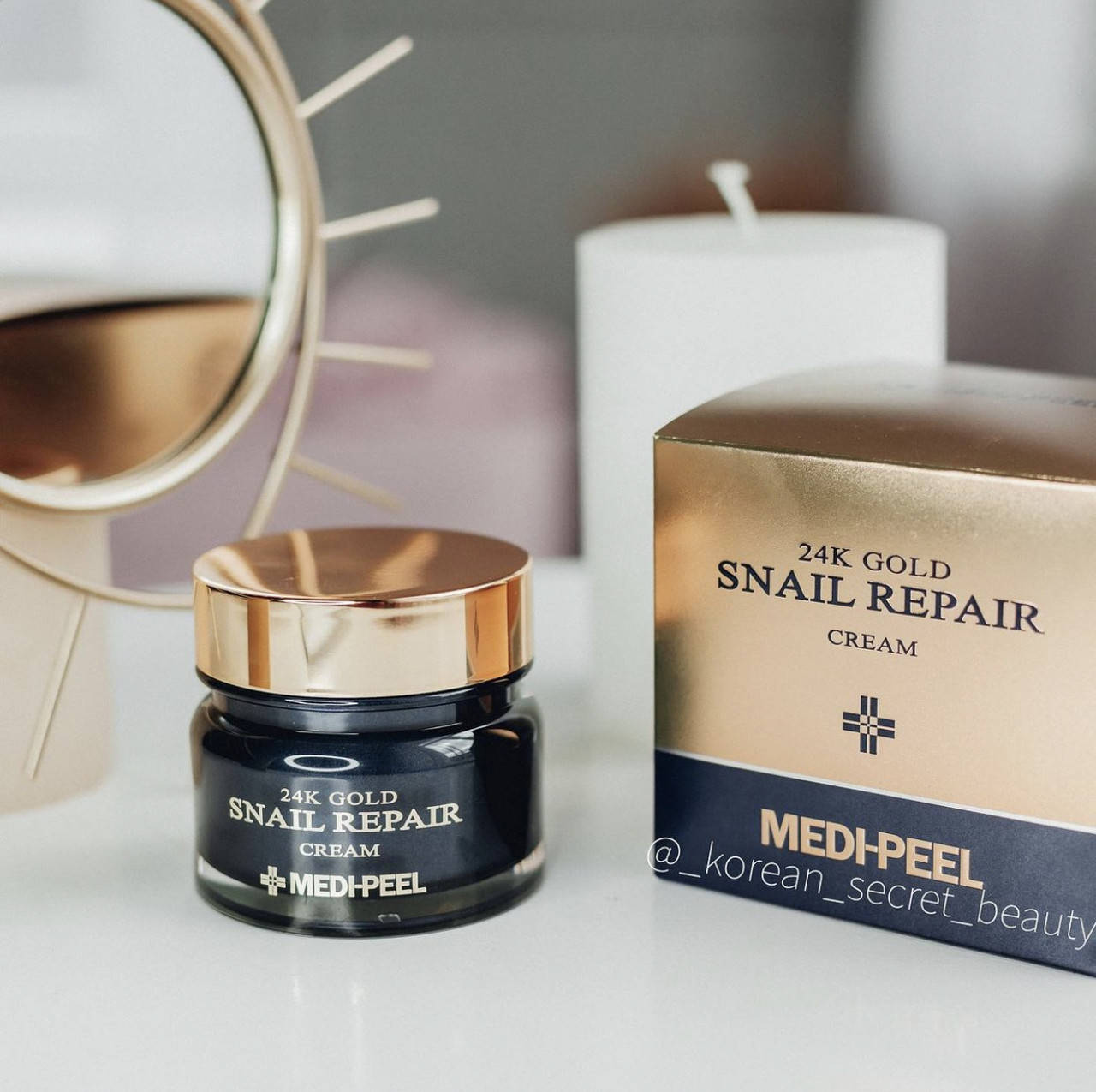 

Крем с коллоидным золотом и муцином улитки Medi-Peel 24K Gold Snail Repair cream