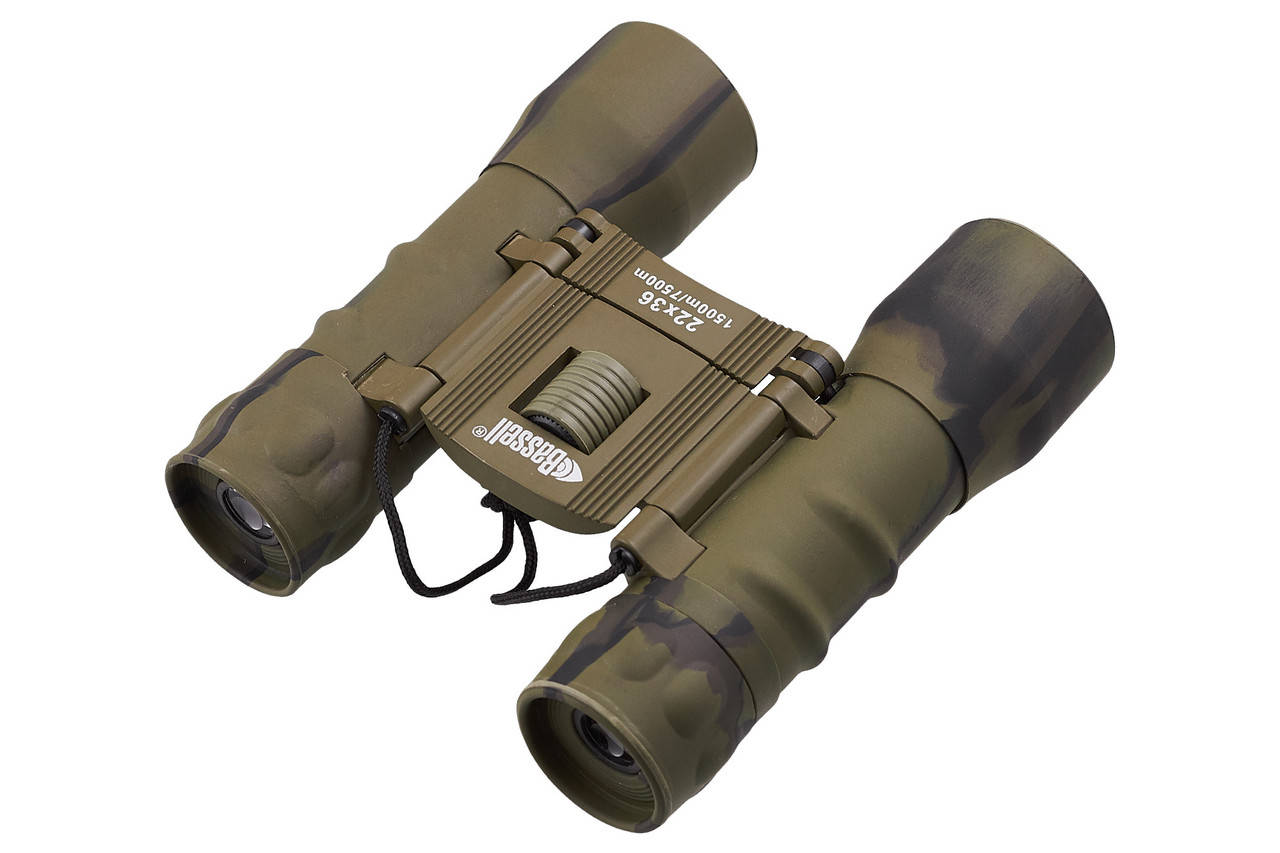 

Бинокль компактный Bassell 22x36, хаки